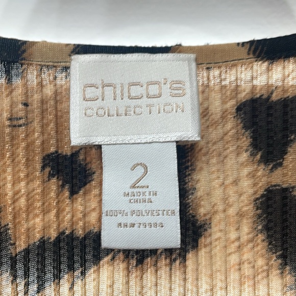 Chico’s Animal Print light weight Jacket, Chico’s size 2 same as 12/14. - Picture 4 of 6